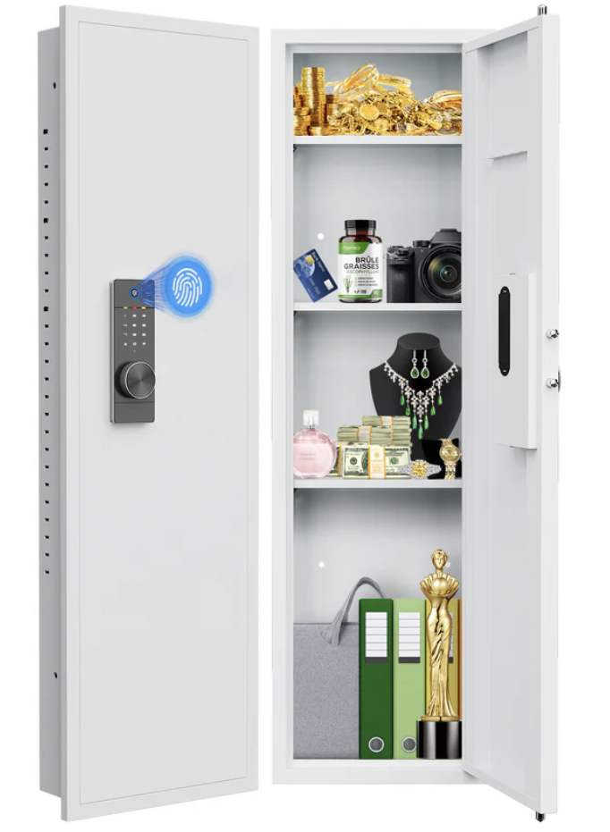 Kavey Fingerprint Touch Panel In-Wall Safe